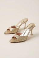 Stiletto Mules - Gold Glitter-Mules, Open-Toe Mules, High-Heel Mules, Shoes, TFP Collection, Women’s Collection, All, Summer Shoes Sale, Sales, All but outlet, Mid Season/Fall Transitional Shoes, Editor’s Choice, Shoes Sales, Recommended products (Seguno), Gifts 50€ & Under, The Fashion Edit, SS 2026 Collection, TFP/Estil, Mules Sale