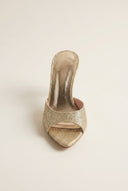 Stiletto Mules - Gold Glitter-Mules, Open-Toe Mules, High-Heel Mules, Shoes, TFP Collection, Women’s Collection, All, Summer Shoes Sale, Sales, All but outlet, Mid Season/Fall Transitional Shoes, Editor’s Choice, Shoes Sales, Recommended products (Seguno), Gifts 50€ & Under, The Fashion Edit, SS 2026 Collection, TFP/Estil, Mules Sale