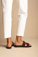 Comfort Suede Sandals - Brown Suede