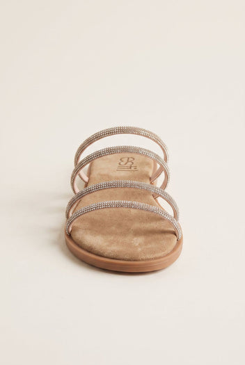 Suede Leather Sandals with Strass - Beige Suede-Embellished Sandals, Leather Sandals, Sandals, Shoes, Estil, Women’s Collection, New In Shoes, New In Sandals, All, Summer Shoes Sale, Summer Sandals Sale, Under 30€, Sales, Sandals Under 30€, All but outlet, Editor’s Choice, Shoes Sales, Gifts 50€ & Under, The Fashion Edit, Leather Shoes, SS 2026 Collection, TFP/Estil, Sandals New & Selected, Sandals SALE