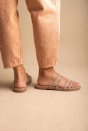 Suede Leather Sandals with Strass - Beige Suede-Embellished Sandals, Leather Sandals, Sandals, Shoes, Estil, Women’s Collection, New In Shoes, New In Sandals, All, Summer Shoes Sale, Summer Sandals Sale, Under 30€, Sales, Sandals Under 30€, All but outlet, Editor’s Choice, Shoes Sales, Gifts 50€ & Under, The Fashion Edit, Leather Shoes, SS 2026 Collection, TFP/Estil, Sandals New & Selected, Sandals SALE