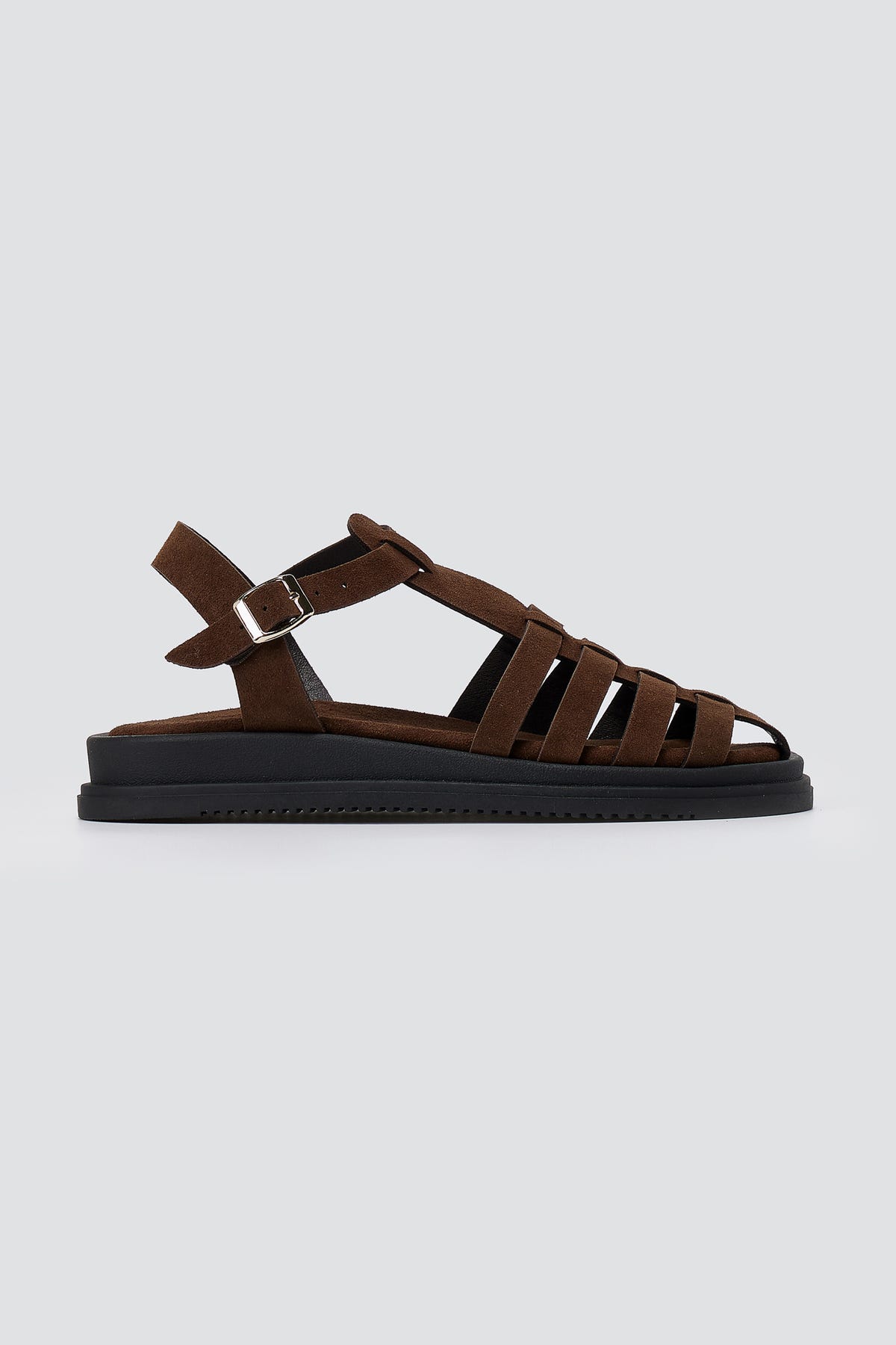 Fisherman Sandals - Brown Suede