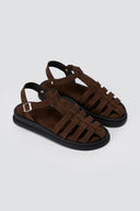 Fisherman Sandals - Brown Suede