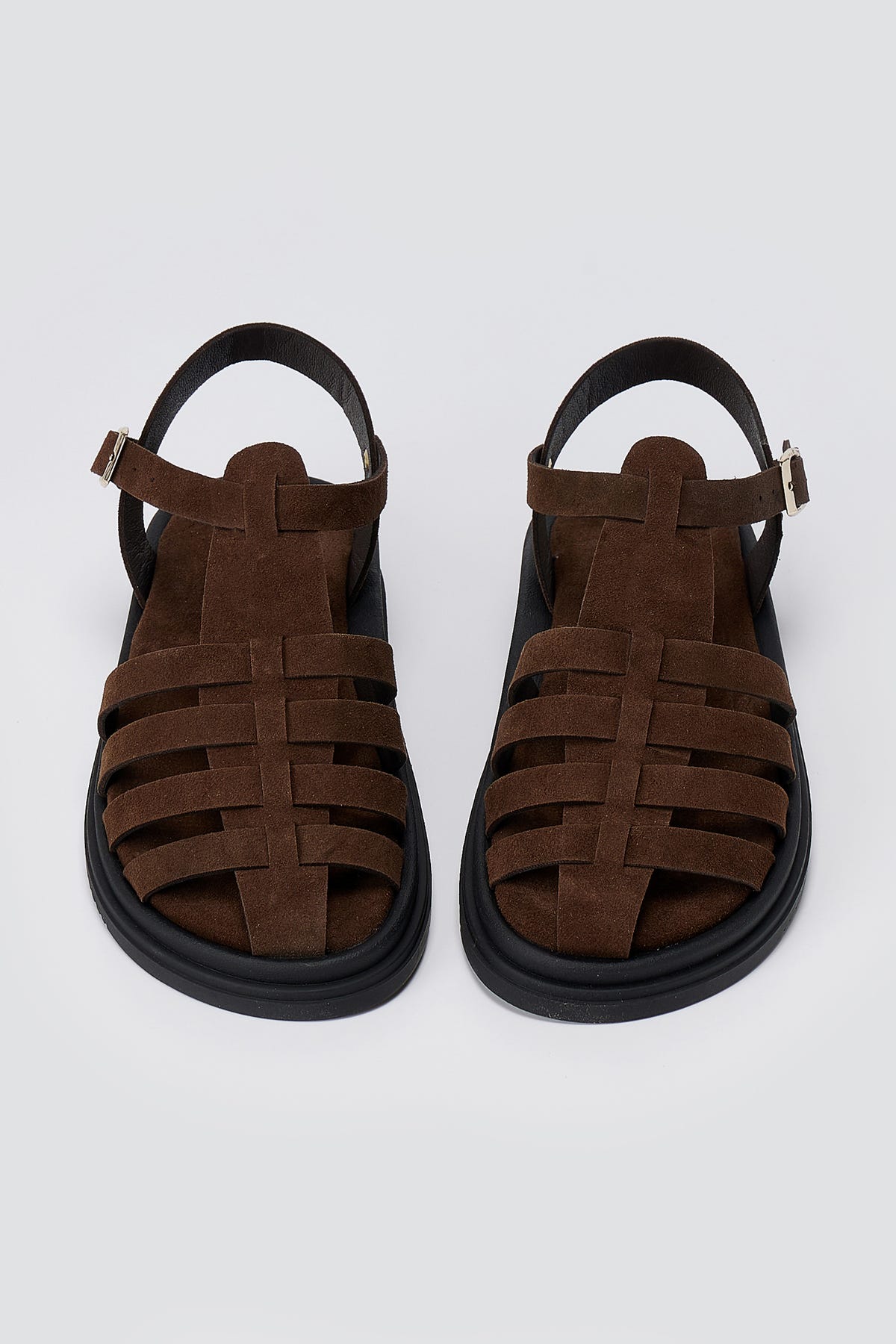 Fisherman Sandals - Brown Suede