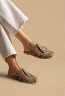 Fisherman Mules - Λαδί Σουέντ