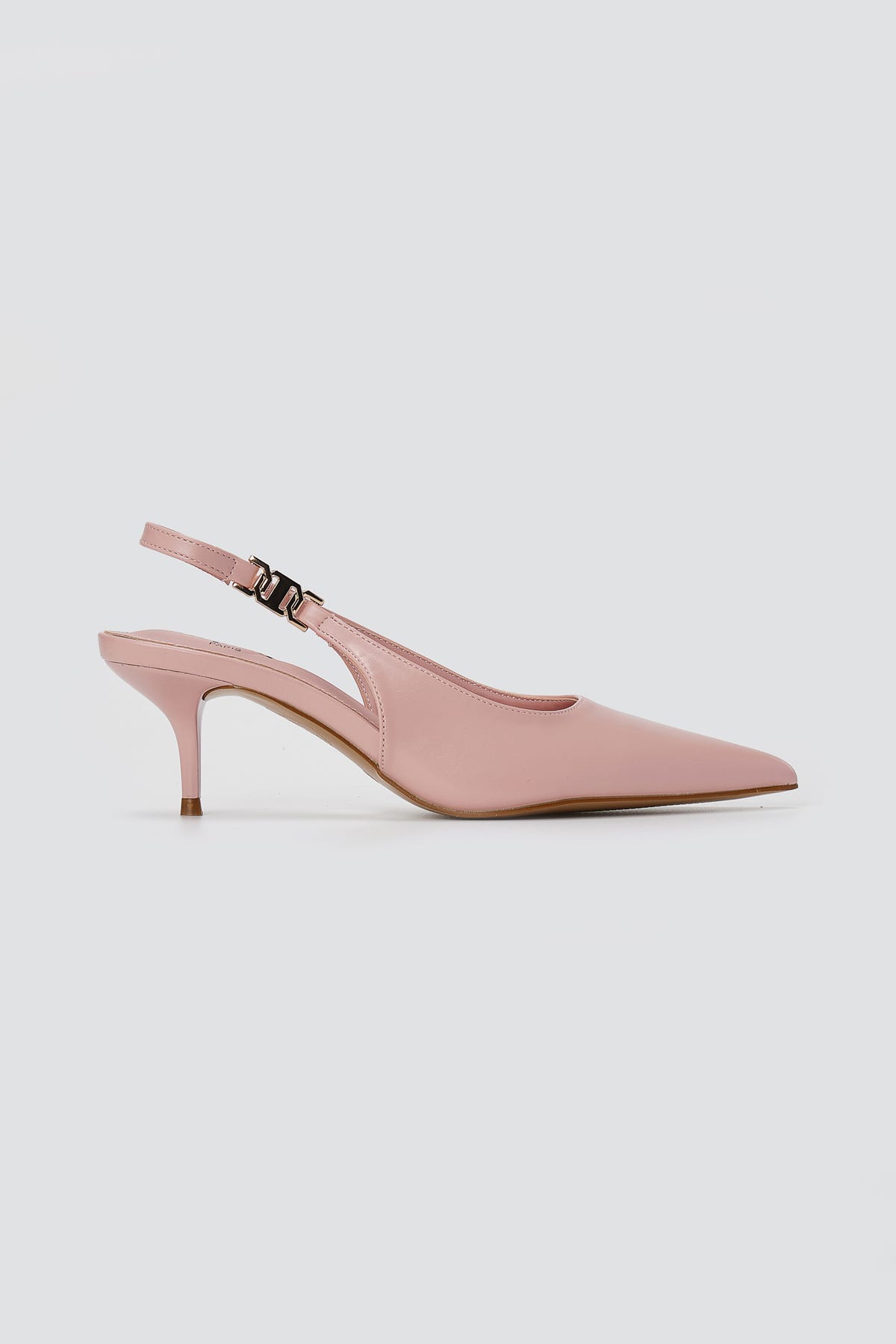 Slingback Pumps Kitten Heel - Pink Matte