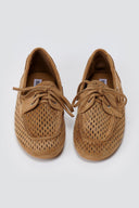 Comfort Moccasins Lace Up - Camel Suede