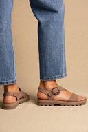 Buckle Comfort Sandals - Taupe Suede-Comfort Sandals, Leather Sandals, Sandals, Shoes, Fantasy Sandals, Women’s Collection, All, Summer Shoes Sale, Summer Sandals Sale, Sales, All but outlet, Last Pieces Shoes, Editor’s Choice, Shoes Sales, Recommended products (Seguno), Gifts 70€ & Under, The Fashion Edit, Last Pieces, Leather Shoes, SS 2026 Collection, Sandals New & Selected, Spring/Summer Collection, Sandals SALE
