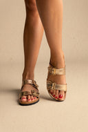 Buckle Sandals Anatomical Footbed - Gold