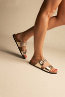 Buckle Sandals Anatomical Footbed - Gold