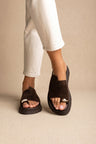 Dark Brown Suede