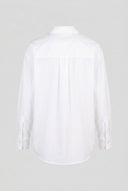 Long Shirt Curved Hem - White