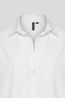 Long Shirt Curved Hem - White