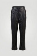 Tapered Pants Elastic Waist - Black