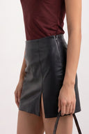 Mini Skirt High Waist - Black