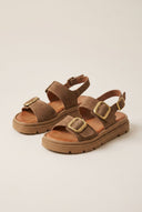 Flatform Sandals Buckle Detail - Taupe Suede-Flatform Sandals, Sandals, Shoes, TFP Collection, Women’s Collection, All, Summer Shoes Sale, Summer Sandals Sale, Sales, All but outlet, Editor’s Choice, Shoes Sales, Recommended products (Seguno), Gifts 70€ & Under, The Fashion Edit, Leather Shoes, SS 2026 Collection, TFP/Estil, Sandals New & Selected, Sandals SALE, Flatform SALE