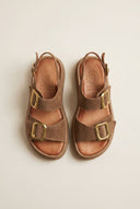 Flatform Sandals Buckle Detail - Taupe Suede-Flatform Sandals, Sandals, Shoes, TFP Collection, Women’s Collection, All, Summer Shoes Sale, Summer Sandals Sale, Sales, All but outlet, Editor’s Choice, Shoes Sales, Recommended products (Seguno), Gifts 70€ & Under, The Fashion Edit, Leather Shoes, SS 2026 Collection, TFP/Estil, Sandals New & Selected, Sandals SALE, Flatform SALE