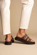 Σανδάλια Flatform - Καφέ