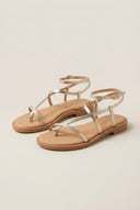Strappy Sandals Ankle Strap - Light Gold