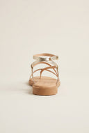Strappy Sandals Ankle Strap - Light Gold