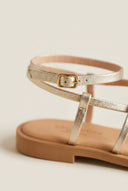 Strappy Sandals Ankle Strap - Light Gold