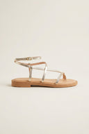 Strappy Sandals Ankle Strap - Light Gold