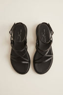 Strappy Sandals Buckle Closure - Black Matte-Leather Sandals, Sandals, Shoes, TFP Collection, Women’s Collection, All, Summer Shoes Sale, Summer Sandals Sale, Sales, All but outlet, Editor’s Choice, Shoes Sales, Recommended products (Seguno), Gifts 70€ & Under, The Fashion Edit, Leather Shoes, SS 2026 Collection, TFP/Estil, Sandals New & Selected, Sandals SALE