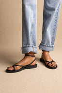Sandals Side Strap Closure - Black Matte