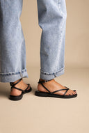 Sandals Side Strap Closure - Black Matte