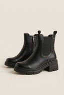 Chelsea Ankle Boots Block Heel - Black Matte