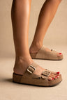 Beige Suede