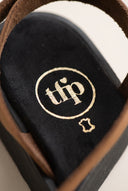 Flatform Sandals Ankle Strap - Mocha Suede