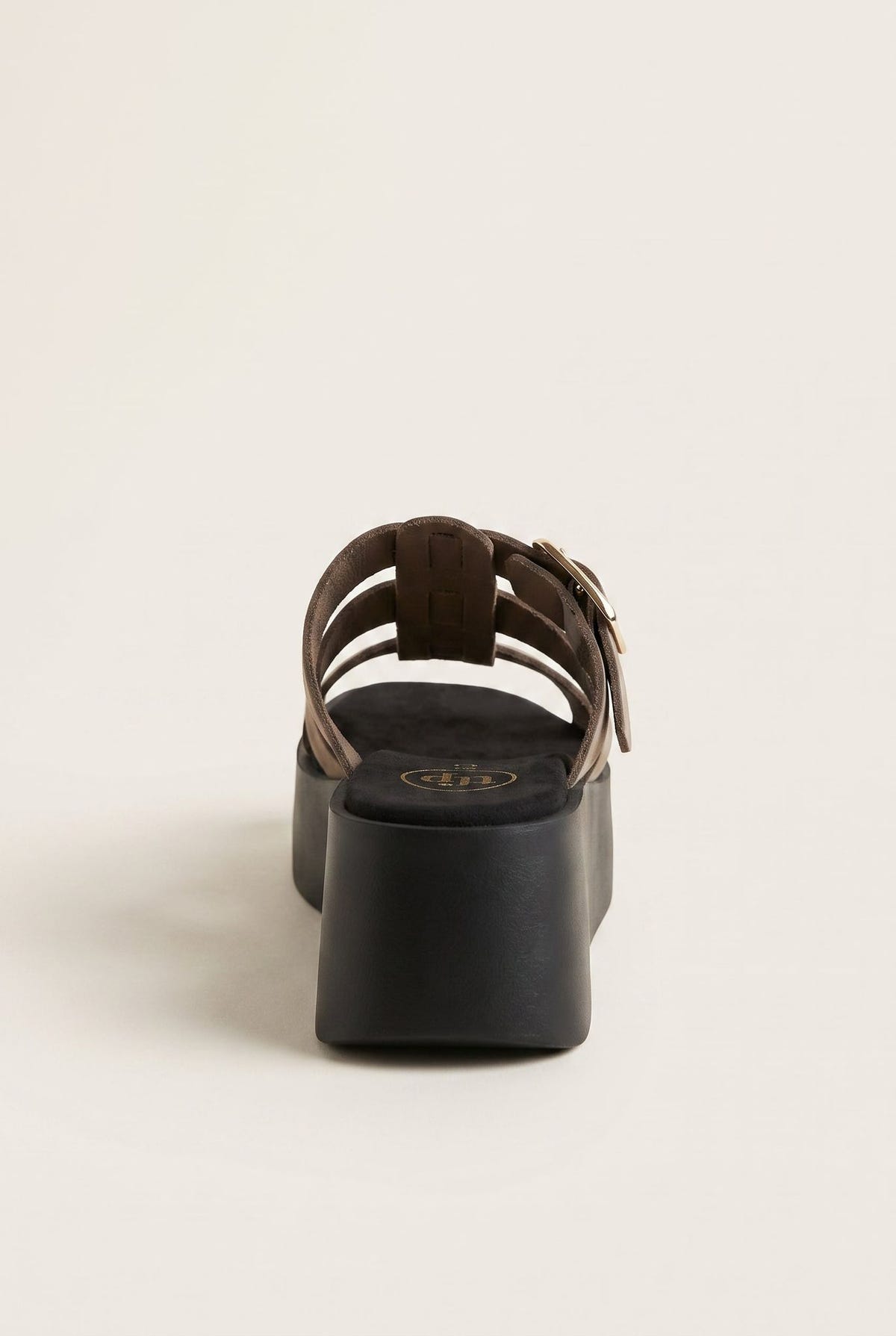 Flatform Sandals Buckle Detail - Stone Suede-Flatform Sandals, Sandals, Shoes, TFP Collection, Women’s Collection, Slides, New In Shoes, New In Sandals, All, Summer Shoes Sale, Summer Sandals Sale, Sales, All but outlet, Editor’s Choice, Shoes Sales, Recommended products (Seguno), Gifts 50€ & Under, The Fashion Edit, Leather Shoes, SS 2026 Collection, TFP/Estil, Sandals New & Selected, Sandals SALE, Flatform SALE