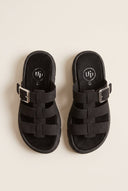 Flatform Sandals Side Buckle - Black Suede-Flatform Sandals, Sandals, Shoes, TFP Collection, Women’s Collection, New In Shoes, New In Sandals, All, Summer Shoes Sale, Summer Sandals Sale, Sales, All but outlet, Editor’s Choice, Shoes Sales, Gifts 50€ & Under, The Fashion Edit, Leather Shoes, SS 2026 Collection, TFP/Estil, Sandals New & Selected, Sandals SALE, Flatform SALE