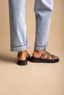 Flatform Sandals Side Buckle - Stone Suede-Flatform Sandals, Sandals, Shoes, TFP Collection, Women’s Collection, New In Shoes, New In Sandals, All, Summer Shoes Sale, Summer Sandals Sale, Sales, All but outlet, Editor’s Choice, Shoes Sales, Gifts 50€ & Under, The Fashion Edit, Leather Shoes, SS 2026 Collection, TFP/Estil, Sandals New & Selected, Sandals SALE, Flatform SALE