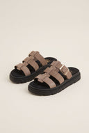 Flatform Sandals Side Buckle - Stone Suede-Flatform Sandals, Sandals, Shoes, TFP Collection, Women’s Collection, New In Shoes, New In Sandals, All, Summer Shoes Sale, Summer Sandals Sale, Sales, All but outlet, Editor’s Choice, Shoes Sales, Gifts 50€ & Under, The Fashion Edit, Leather Shoes, SS 2026 Collection, TFP/Estil, Sandals New & Selected, Sandals SALE, Flatform SALE