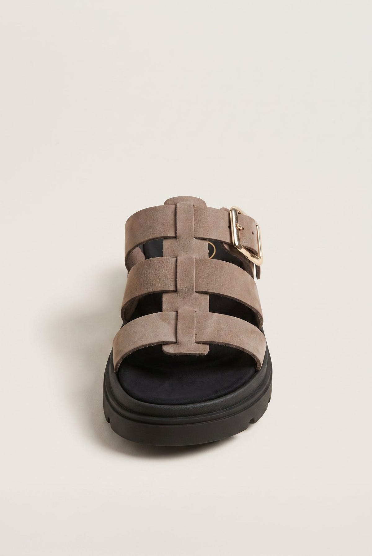 Flatform Sandals Side Buckle - Stone Suede-Flatform Sandals, Sandals, Shoes, TFP Collection, Women’s Collection, New In Shoes, New In Sandals, All, Summer Shoes Sale, Summer Sandals Sale, Sales, All but outlet, Editor’s Choice, Shoes Sales, Gifts 50€ & Under, The Fashion Edit, Leather Shoes, SS 2026 Collection, TFP/Estil, Sandals New & Selected, Sandals SALE, Flatform SALE