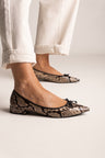 Μπεζ Snake Print