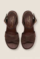 Platform Sandals Crossover Strap - Brown Suede-Best Sellers, Platforms, Shoes, TFP Collection, Women’s Collection, New In Shoes, All, Best Seller Shoes, Summer Shoes Sale, Sales, All but outlet, Editor’s Choice, Shoes Sales, Gifts 50€ & Under, The Fashion Edit, Leather Shoes, SS 2026 Collection, TFP/Estil, Platforms SALE, TEST — Best Sellers (Mini-PDP copy, not published)