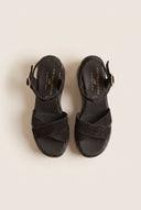 Platform Sandals Crossover Strap - Black Suede-Platforms, Shoes, TFP Collection, Women’s Collection, New In Shoes, All, Summer Shoes Sale, Sales, All but outlet, Editor’s Choice, Shoes Sales, Recommended products (Seguno), Gifts 50€ & Under, The Fashion Edit, Leather Shoes, SS 2026 Collection, TFP/Estil, Platforms SALE