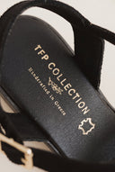 Platform Sandals Crossover Strap - Black Suede-Platforms, Shoes, TFP Collection, Women’s Collection, New In Shoes, All, Summer Shoes Sale, Sales, All but outlet, Editor’s Choice, Shoes Sales, Recommended products (Seguno), Gifts 50€ & Under, The Fashion Edit, Leather Shoes, SS 2026 Collection, TFP/Estil, Platforms SALE