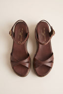 Flatform Sandals Crossover Strap - Brown Matte-Best Sellers, Flatform Sandals, Sandals, Shoes, TFP Collection, Women’s Collection, New In Shoes, New In Sandals, All, Best Seller Shoes, Summer Shoes Sale, Summer Sandals Sale, Sales, All but outlet, Last Pieces Shoes, Editor’s Choice, Shoes Sales, Recommended products (Seguno), Gifts 50€ & Under, The Fashion Edit, Last Pieces, Leather Shoes, SS 2026 Collection, TFP/Estil, Sandals New & Selected, Sandals SALE, Flatform SALE, TEST — Best Sellers (Mini-PDP