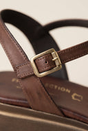 Flatform Sandals Crossover Strap - Brown Matte-Best Sellers, Flatform Sandals, Sandals, Shoes, TFP Collection, Women’s Collection, New In Shoes, New In Sandals, All, Best Seller Shoes, Summer Shoes Sale, Summer Sandals Sale, Sales, All but outlet, Last Pieces Shoes, Editor’s Choice, Shoes Sales, Recommended products (Seguno), Gifts 50€ & Under, The Fashion Edit, Last Pieces, Leather Shoes, SS 2026 Collection, TFP/Estil, Sandals New & Selected, Sandals SALE, Flatform SALE, TEST — Best Sellers (Mini-PDP