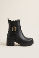 Chelsea Ankle Boots Chunky Sole - Black Matte