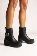 Chelsea Ankle Boots Chunky Sole - Black Matte