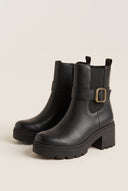 Chelsea Ankle Boots Chunky Sole - Black Matte