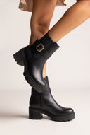 Chelsea Ankle Boots Chunky Sole - Black Matte