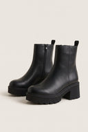 Ankle Boots Chunky Sole - Black Matte