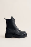Ankle Boots Front Zip - Black Matte