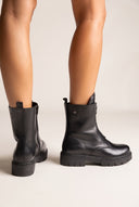 Ankle Boots Front Zip - Black Matte